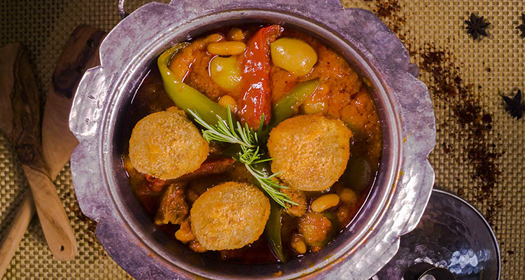 مرقة لوبيا بالكعابروالزيتون