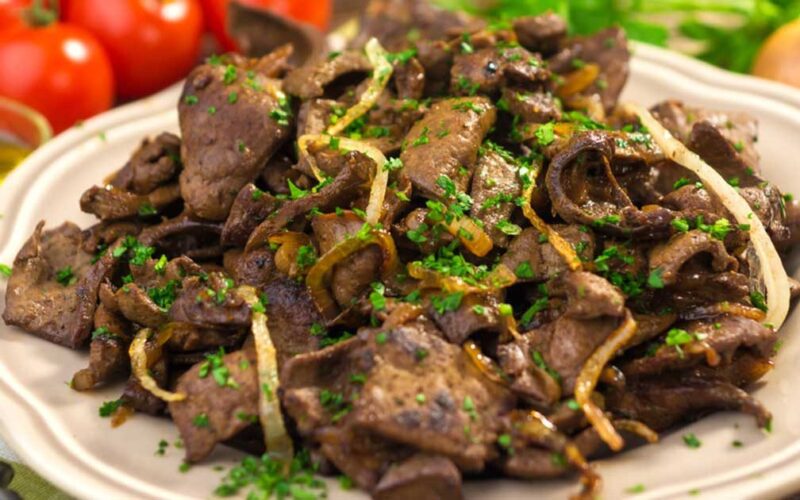 كبده على الصاج