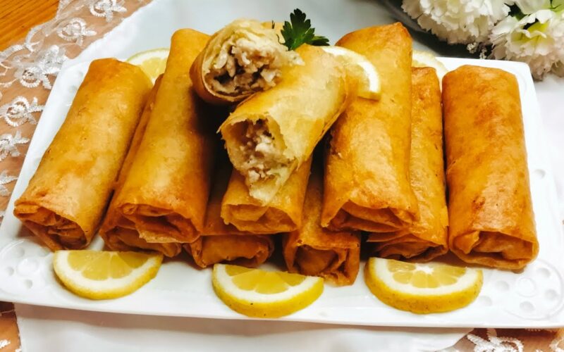 البوراك الجزائري باللحم المفروم والجبن