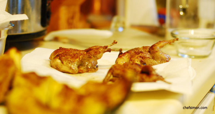 السمان والعنب