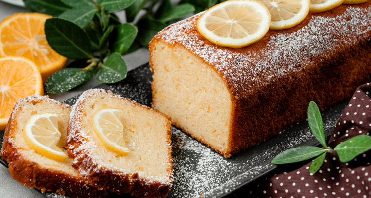 كايك بالليمون والكريمة الطازجة