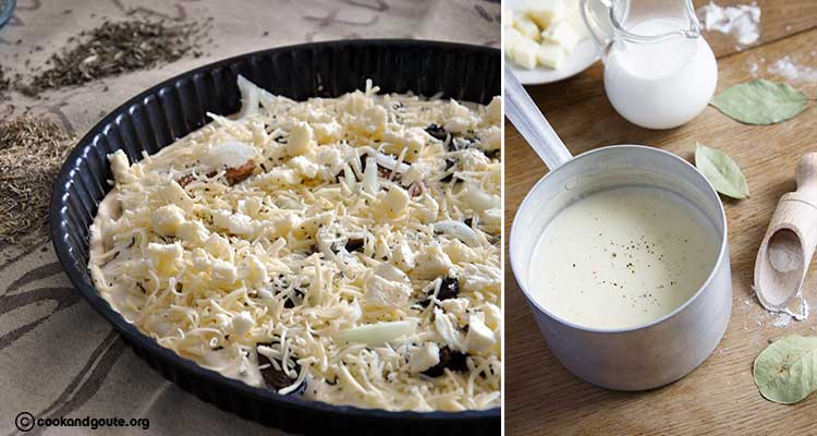 صلصلة بيتزا بيضاء