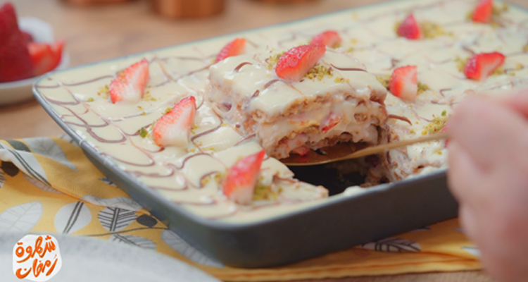 خبزة هواء بالفراولة