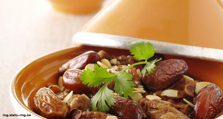 طاجين لحم بالعسل والتمر المغربي