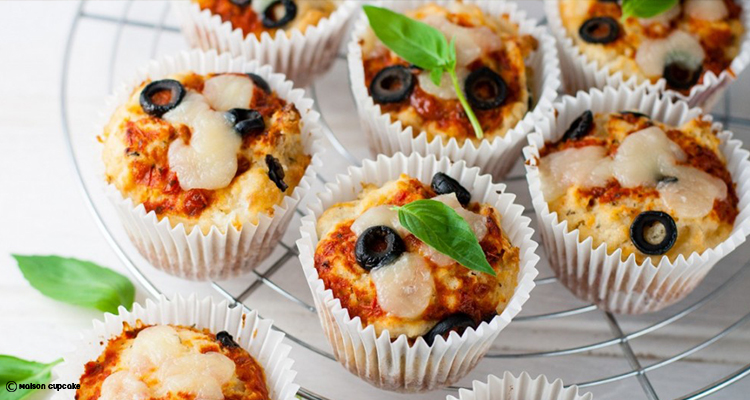 كاب كيك البيتزا