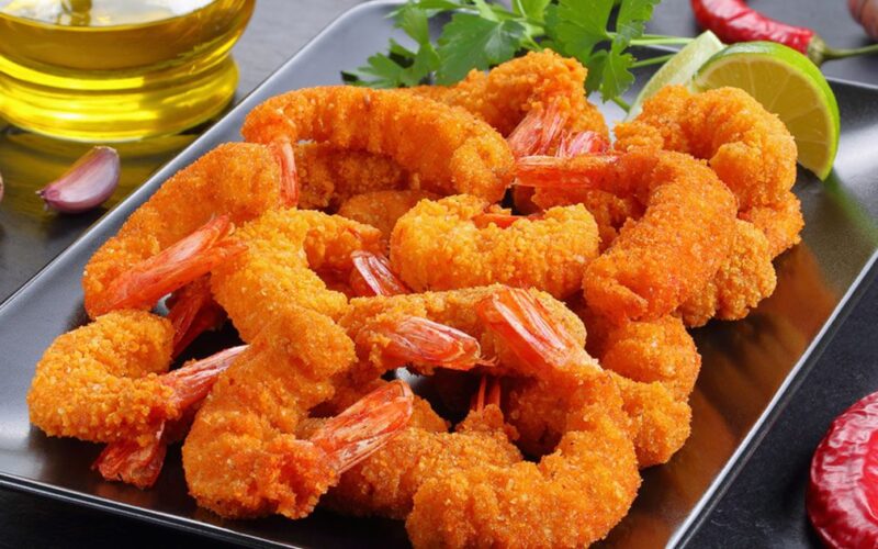 روبيان مقلي مقرمش