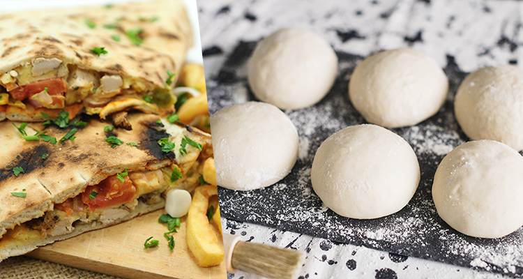 عجين خبز مقلوب تونسي دون فرن