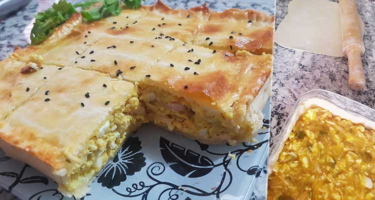 طاجين ورقة الدجاج بطريقة ناجحة