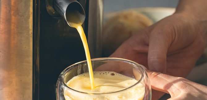 خوخ عصير  سهلة ولذيذة