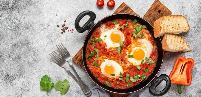 صحن شكشوكة لذيذ