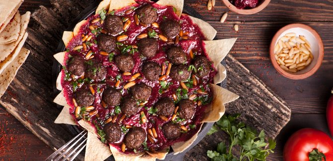 لحمة بكرز على الطريقة الحلبية