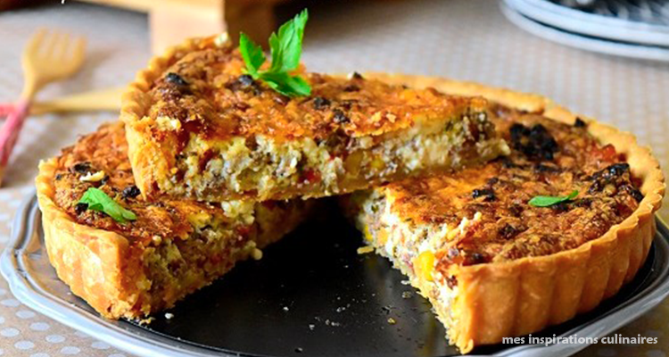 تارت مالحة بالسلطة المشوية