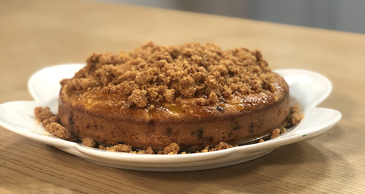 تارت تفاح بكرمبل البسكويت