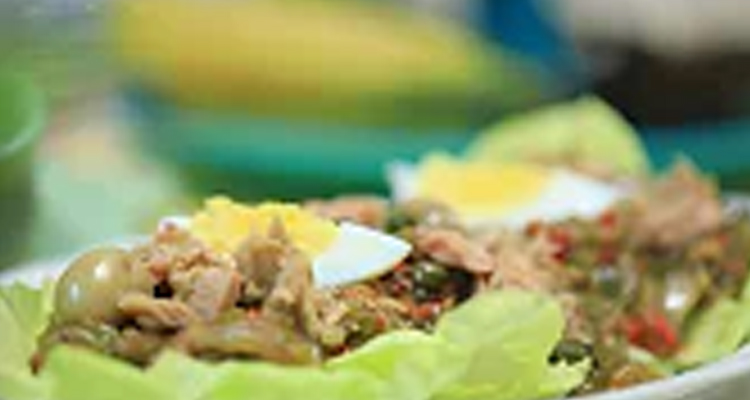 سلطة مشوية مهروسة