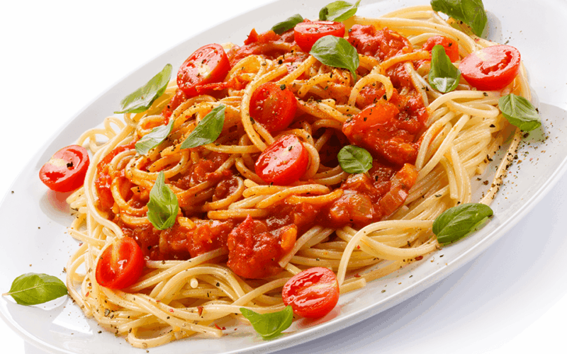 سباغيتي بصلصة الطماطم