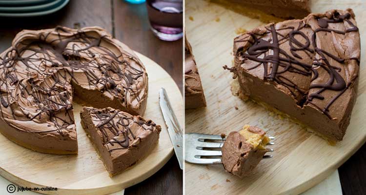تشيز كايك شكلاطة من دون فرن