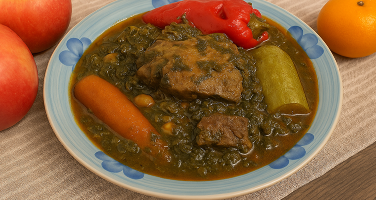 مرقة خضرة بالبقري