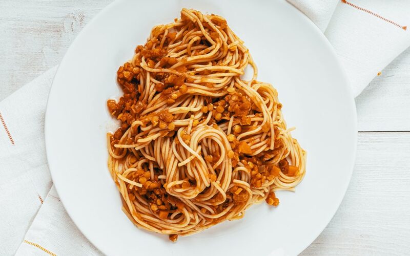 مكرونة بالعدس