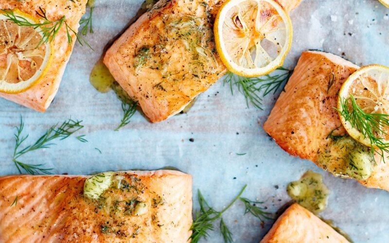 سمك سلمون فيليه