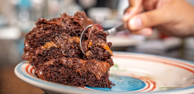 كيكة الشوكولاتة اللذيذة